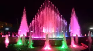 Светомузыкальный фонтан запустили в Усть-Каменогорске