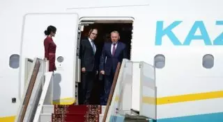 Президент Казахстана прибыл с визитом в Таджикистан