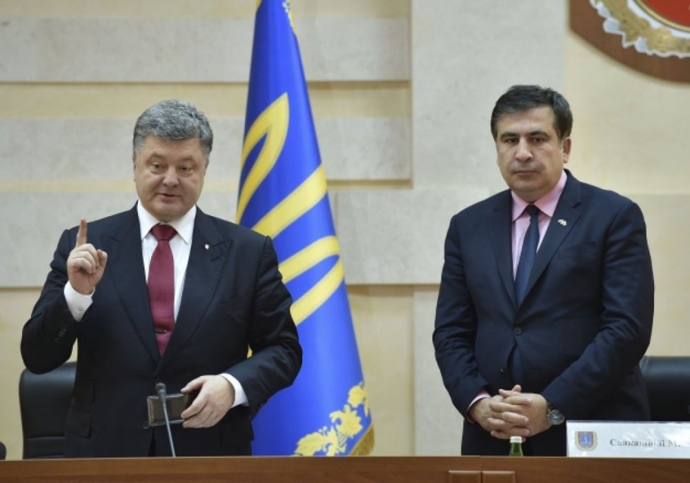 Петр Порошенко и Михаил Саакашвили. Фото пресс-службы президента Украины