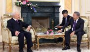 Назарбаев встретился с экс-президентом Израиля Шимоном Пересом