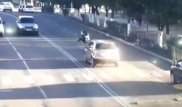 Видео с камеры наблюдения в Балхаше: Джип сбил школьника на "зебре"
