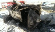 Три человека сгорели в результате ДТП в Мангистауской области
