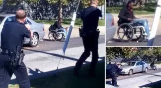 В США полицейские прямо на улице застрелили инвалида-колясочника