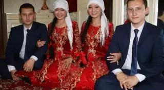 Свадьба близнецов: В Актау прошел обряд беташар