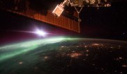NASA опубликовало снимок полярного сияния с борта МКС