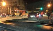 Появилось видео столкновения трамвая c машинами в Алматы