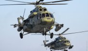 Российские военные вертолетчики провели учения в Казахстане