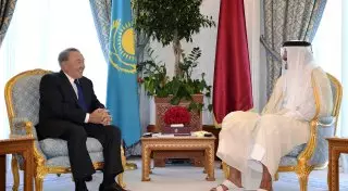 Как эмир Катара встречал Назарбаева