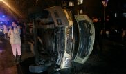 Крупное ДТП с участием инкассаторского и легкового авто произошло в Алматы
