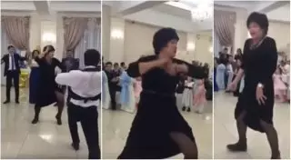 Зажигательный танец на казахском тое стал хитом