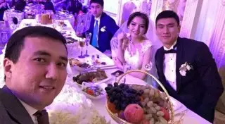 Фото со свадьбы футболиста "Астаны" Абзала Бейсебекова