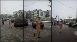 За прогулку голышом по Усть-Каменогорску парня арестовали на 15 суток