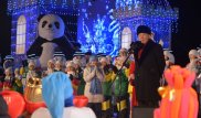 Нурсултан Назарбаев зажег главную новогоднюю елку в Астане