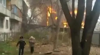 В Алматы горело кафе "Эвелина"