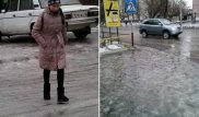 Гололед в Семее: 10 травмированных и несколько ДТП