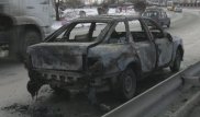 Автомобиль загорелся на ходу в Семее