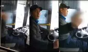 Водителя автобуса в Алматы уволили за непристойный жест