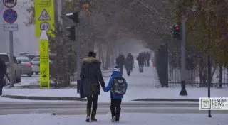 В школах Астаны отменили занятия второй смены из-за метели