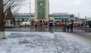 В Астане оцепили вокзал из-за пустой коробки