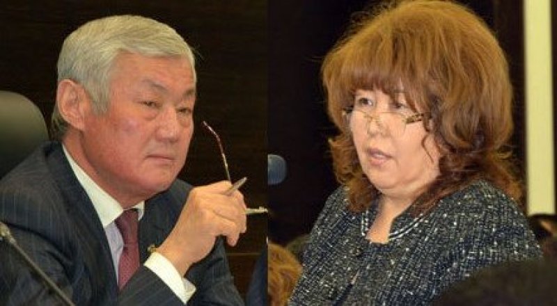 Бердыбек Сапарбаев и Жанат Самуратова. Фото газеты "Актюбинский вестник"