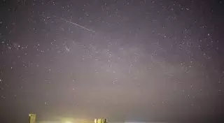 Фотографию метеорита над "Байконуром" опубликовало NASA