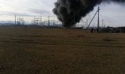 Пожар на железнодорожной электроподстанции произошел в Таразе