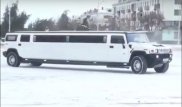 Дрифтующий свадебный лимузин сняли на видео в ЮКО