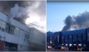 Торговый дом загорелся в центре Караганды