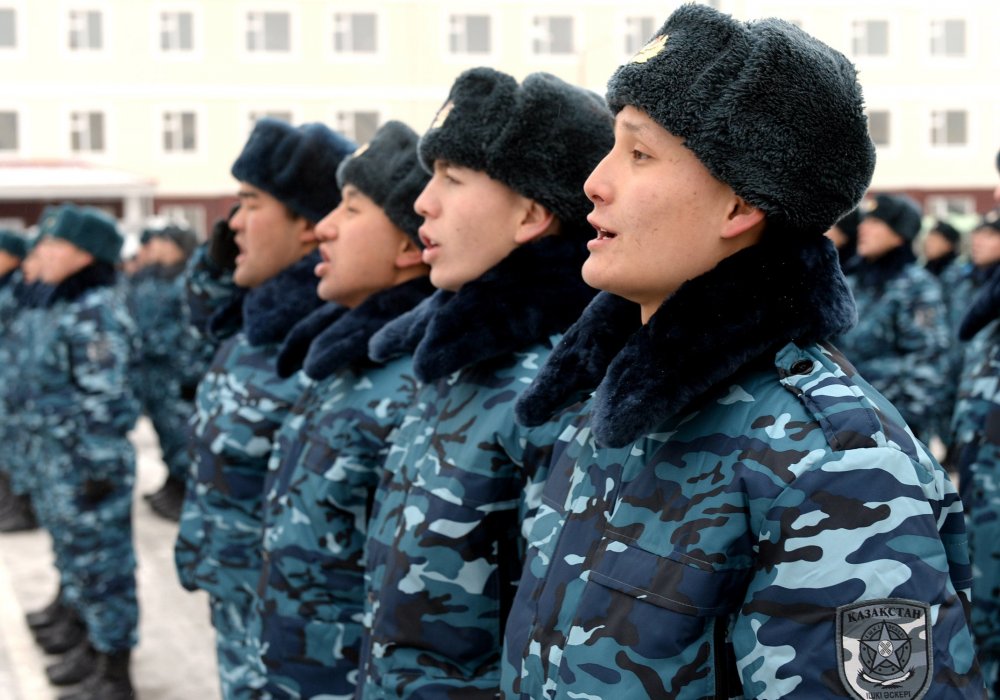 Солдаты Национальной гвардии. Фото с сайта akorda.kz