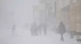 Последствия бурана в Астане