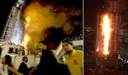 Пятизвездочный отель-небоскреб в Дубаи охватил огонь