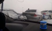 Шесть автомобилей столкнулись на трассе близ Актобе