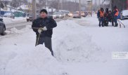 Местная полиция Астаны начала штрафовать за неубранный снег
