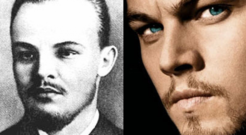Владимир Ленин и Леонардо Ди Каприо. Фото с сайта likeness.ru