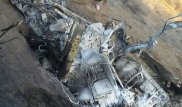 Появились кадры с места крушения вертолета в Жамбылской области