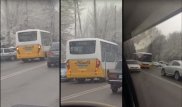 Водителя автобуса в Шымкенте накажут после видео с опасными виражами на дороге