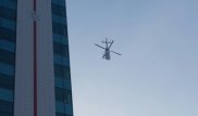 Из-за продолжающегося пожара в "Абу-Даби Плаза" в Астане в воздух поднят вертолет