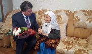 105-летнюю жительницу Усть-Каменогорска поздравили с 8 Марта