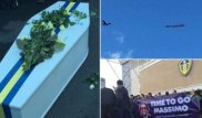 Футбольные фанаты имитировали похороны президента одного из клубов Англии