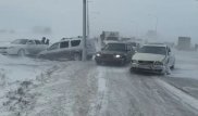 Массовое ДТП с участием 17 авто произошло в Карагандинской области