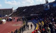 Болельщики забросали бутылками стадион после поражения "Ордабасы" в матче