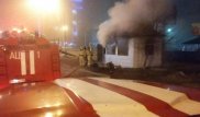 Стационарный пункт полиции дотла сгорел в Усть-Каменогорске