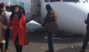 Первое видео после аварийной посадки в Астане самолета Bek Air
