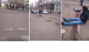 Автомобиль загорелся в результате ДТП в Астане