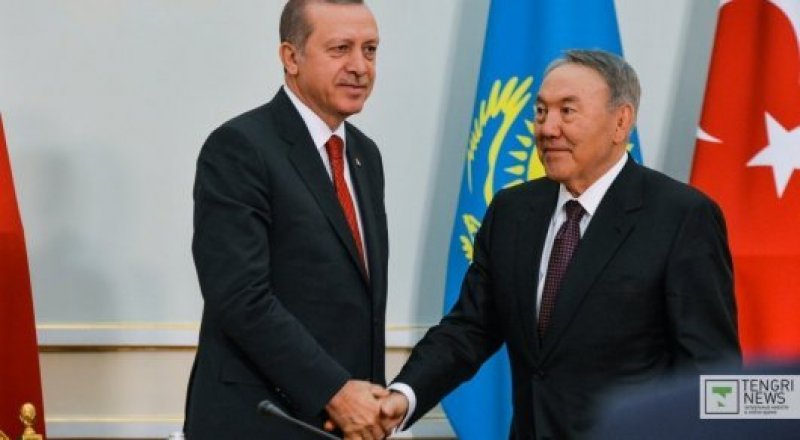 Нурсултан Назарбаев и Тайип Эрдоган. Фото Турар Казангапов ©