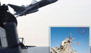Пентагон показал видео опасного полета Су-24 над эсминцем Donald Cook