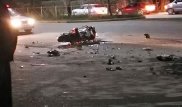 Пассажир мотоциклиста погиб после столкновения мотоцикла с полицейским авто в Капшагае