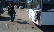 В Астане автобус столкнулся с внедорожником