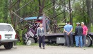 Водитель эвакуатора чудом остался жив в ДТП в Алматинской области
