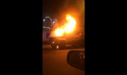 Грузовое авто сгорело в Алматы